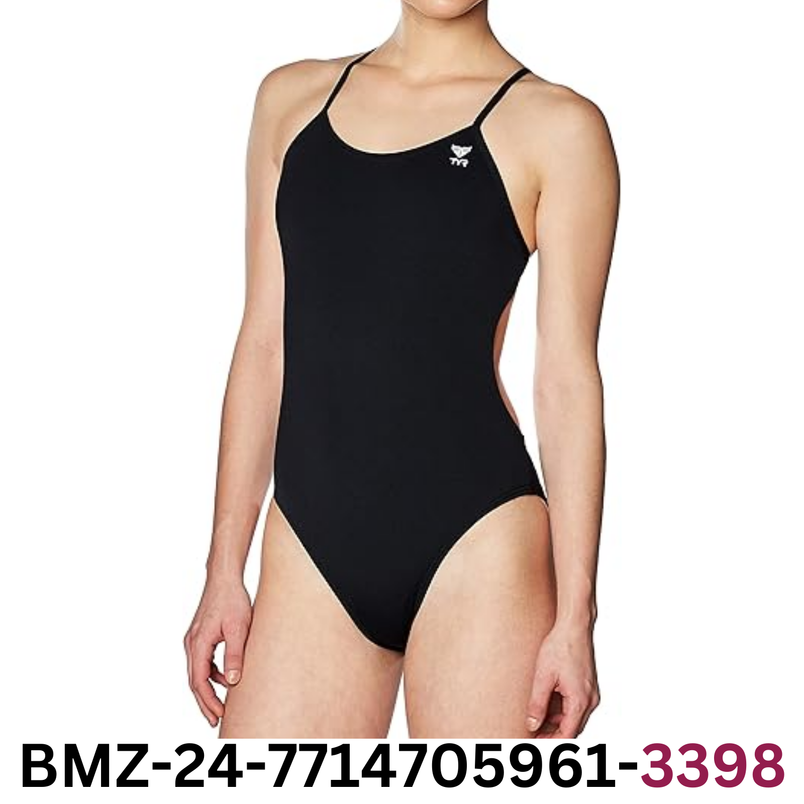TYR Women's Durafast One Cutoufit Swimsuit, Black, Size 38/XXL ~ BMZ24