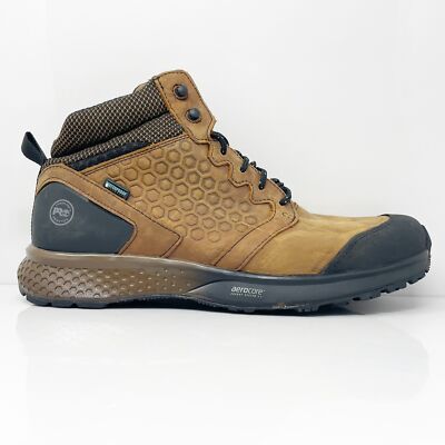 Мужские рабочие кроссовки Timberland Pro Reaxion A27BG коричневые с мягким носком, размер 13 W