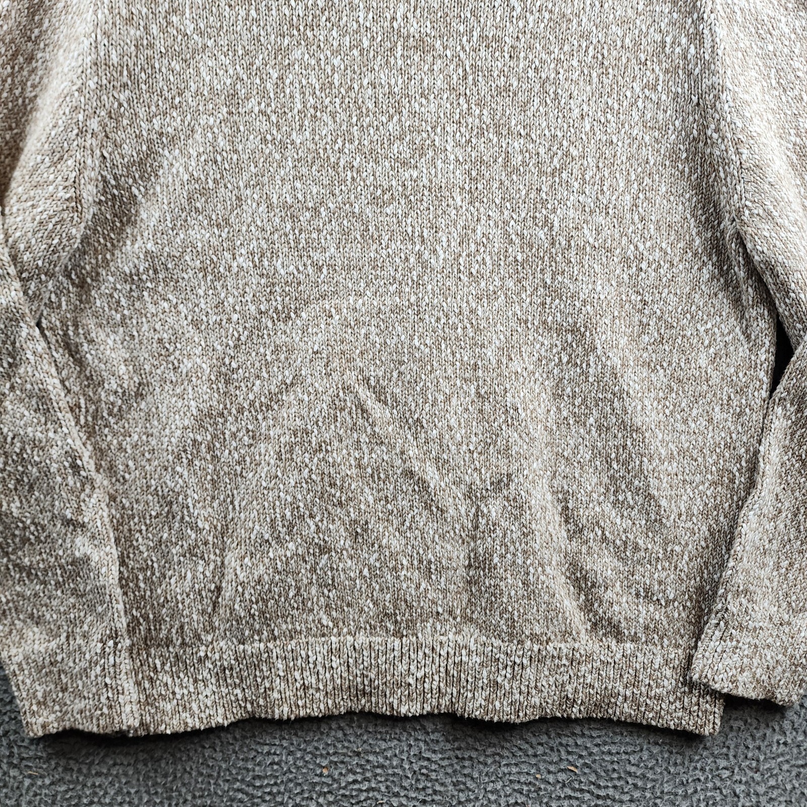 Theory Mauno Crewneck Sweater Men's S Pumice Multi Long Sleeve Pullover - Picture 13 of 14