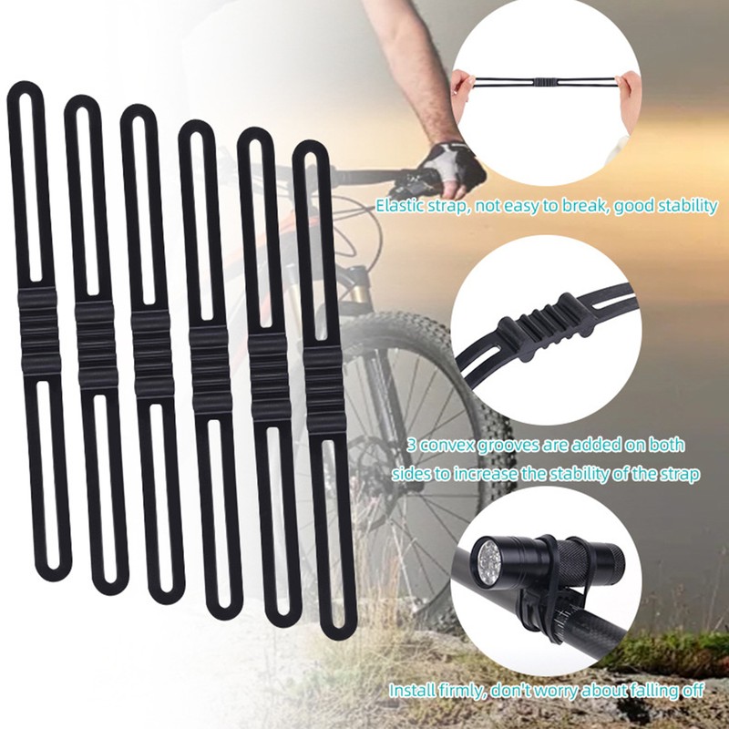 Light Extra Long Flexible Mount Strap For Aero/carbon Post Adjustable