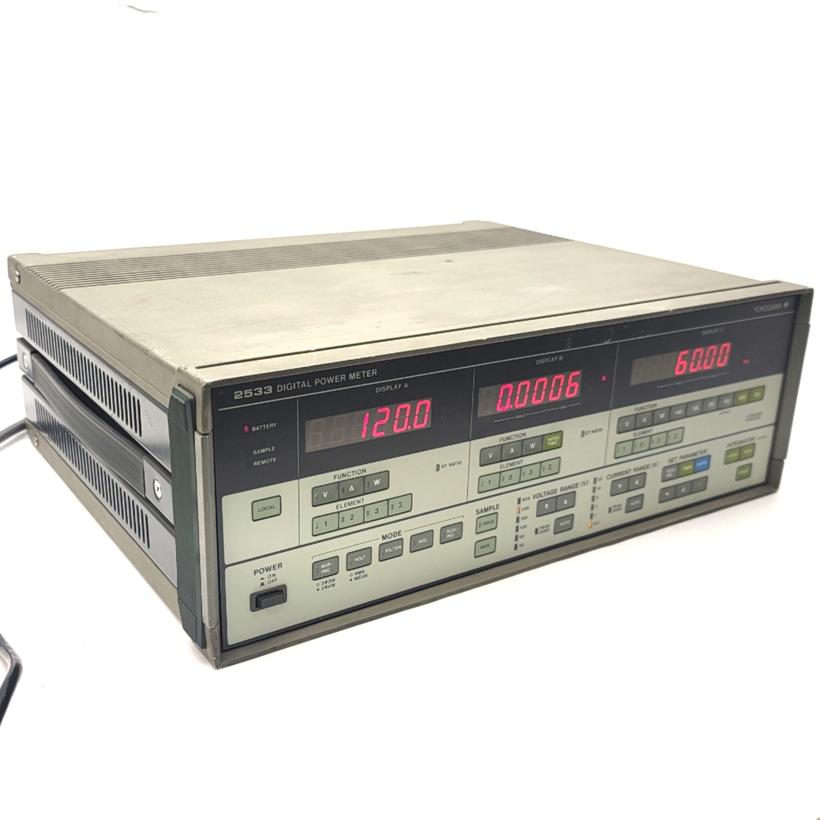 Yokogawa 253313 Digital Power Meter 3-Ph 4-Wire AC 3-Input