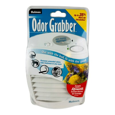 Holmes Renuzit Odor Grabber Electric Plug-in Air Cleaner Purifier Deodorizer
