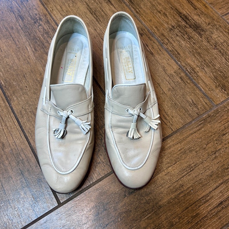 Bally Vintage Italian Made Apollo Beige Tassel Loafers Size 8.5 il_fullxfull.7501715333_dbjg.jpg main image 4
