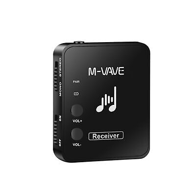 M-VAVE 2.4GHz Wireless in Ear Monitor System Beltpack Receiver 24 bit/48KHz A0Z9