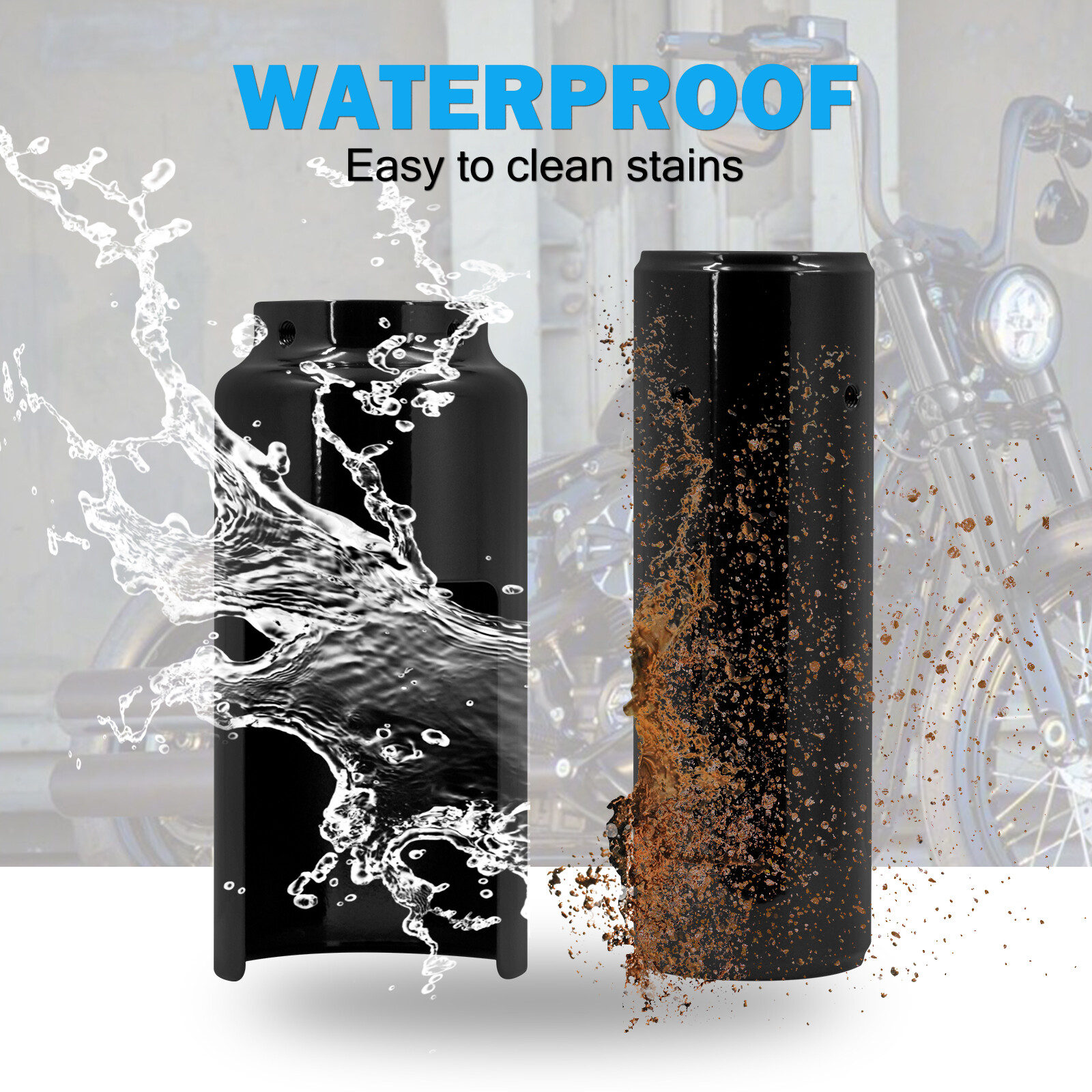 Motorcycle Front Fork Guard Cover Tube Cap Fit For Harley Dyna Street Bob 06-17