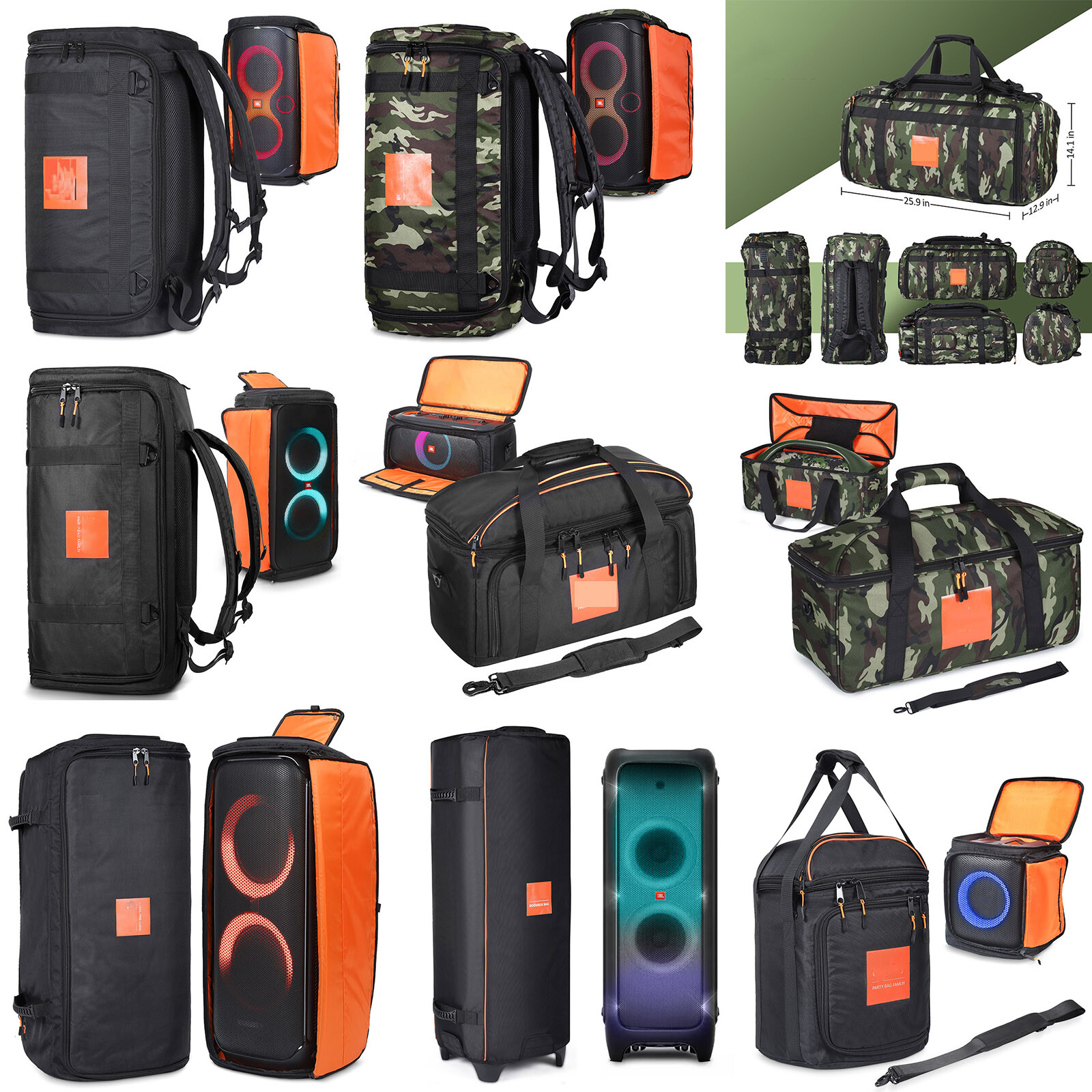 Speaker Storage Bag For JBL PARTYBOX 100/110/300/310/1000/ON Speaker Storage Bag For JBL PARTYBOX 100/110/300/310/1000/ON