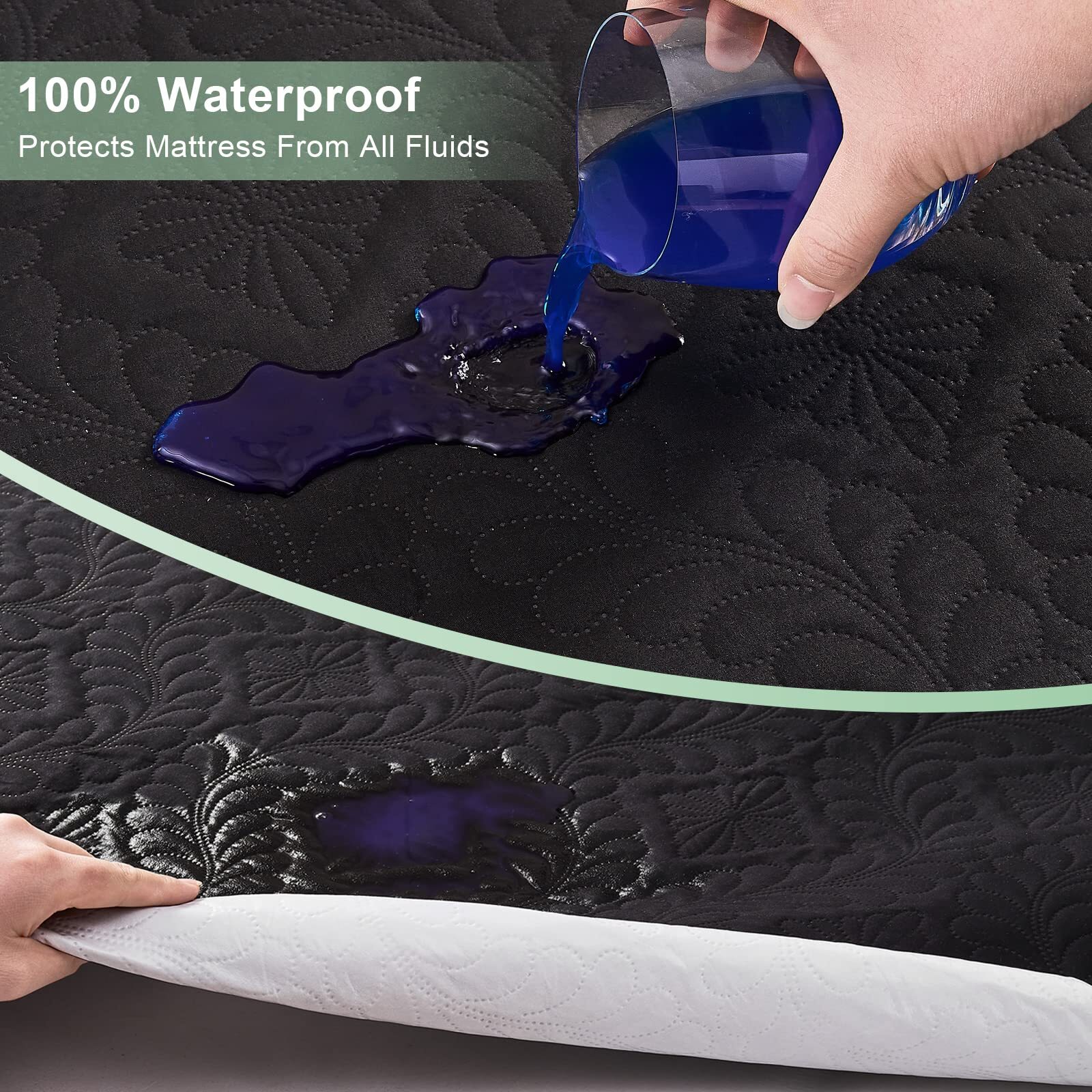 Waterproof Mattress Protector Quilted Fitted Waterproof Mattress Cover