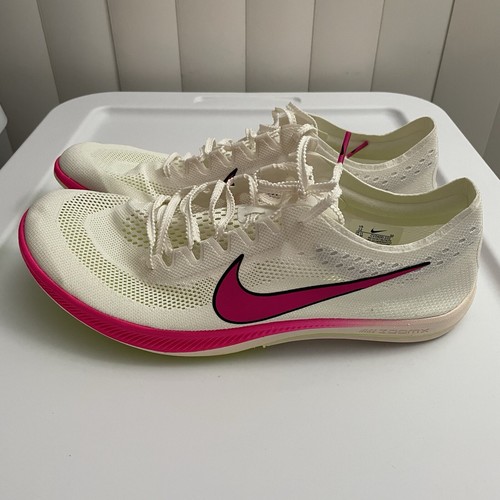 Nike ZoomX Dragonfly Track Spikes Shoes White Pink CV0400