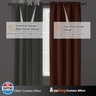 Aiyufeng Terracotta Short Blackout Curtains for Bedroom 54 Inches Long 2 Panels Set, Solid Thermal Insulated, Energy Saving Window Treatment Curtains Blackout Drapes, W40 x L54 Inch, Terracotta
