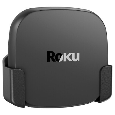 PlusAcc Wall Mount Bracket for Roku Ultra Space Saving TV Holder Storage Black