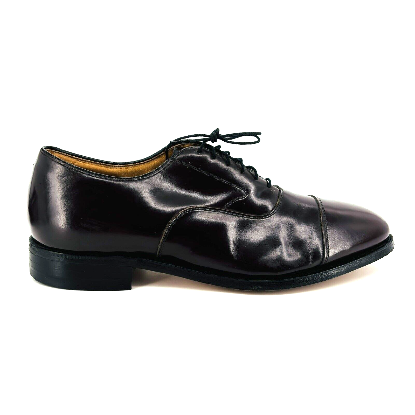 靴 Johnston & Murphy OPTIMA Cap Toe Shoes Johnston & Murphy Optima Black Cap Toe Lace up Oxfords Men's