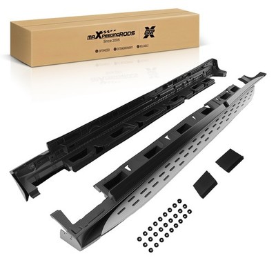 Side Running Boards Steps for Mercedes GL GLS X166 13-18 Black Aluminum