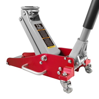 BIG RED Torin Hydraulic Low Profile Aluminum and Steel Racing Floor Jack 1.5 Ton