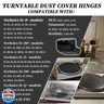 XYgdhqpt SFATB33N01A for Technics Turntable Part - Dust Cover Hinge Fits for Models:SL-B1, SL-B2, SL-B3 SL-B10, SL-B20, SL-B30, SL-B101, SL-B202, SL-B303, SL-B205, SL-BD1,SL-BD3 (1Pcs)