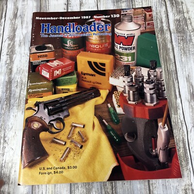Lot of 4 Vintage Handloader The Journal of Ammunition Reloading 1987-1990