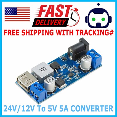 24V / 12V To 5V 5A Power Module DC-DC Step-Down Power Supply Converter