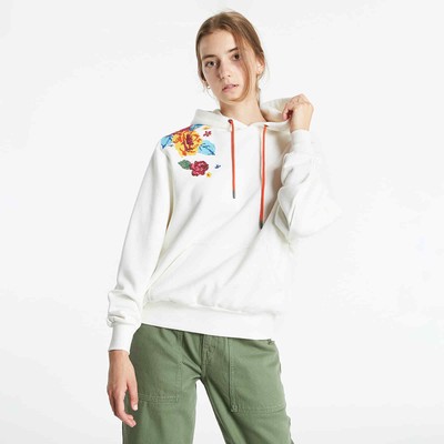 

Белая спортивная толстовка с капюшоном Vans Needlepoint с цветочной вышивкой, Белый