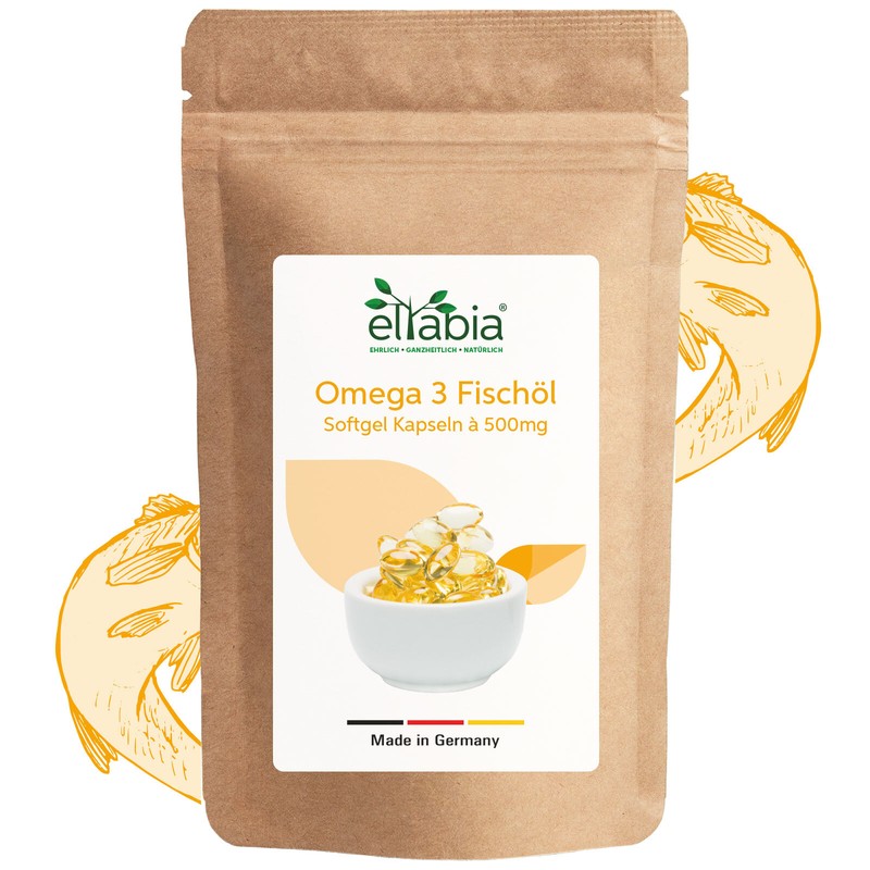 Omega 3 Kapseln 500 Stk | FischÃ¶L Hochdosiert 18% Epa & 12% Dha Triglycerid-Form