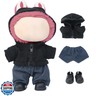 ZhuPolly 17cm Doll Clothes Sets(No Doll) Black Hoodie Outfits Handcrafted Designer Clothes Including Hoodie Trousers and Shoes