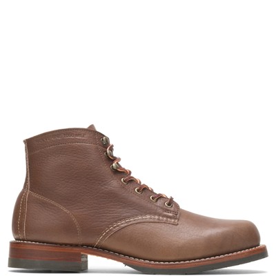 

Wolverine Men Olive Tanned - 1000 Mile Plain-Toe Classic Boot Brown 7 D Shoes, Коричневый