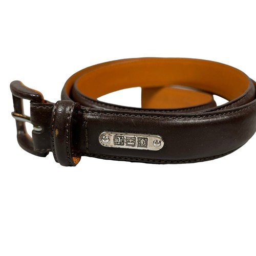 Ralph Lauren genuine leather belt【激レア】 Vintage Rare Polo Ralph Lauren Distressed Brown Leather Belt