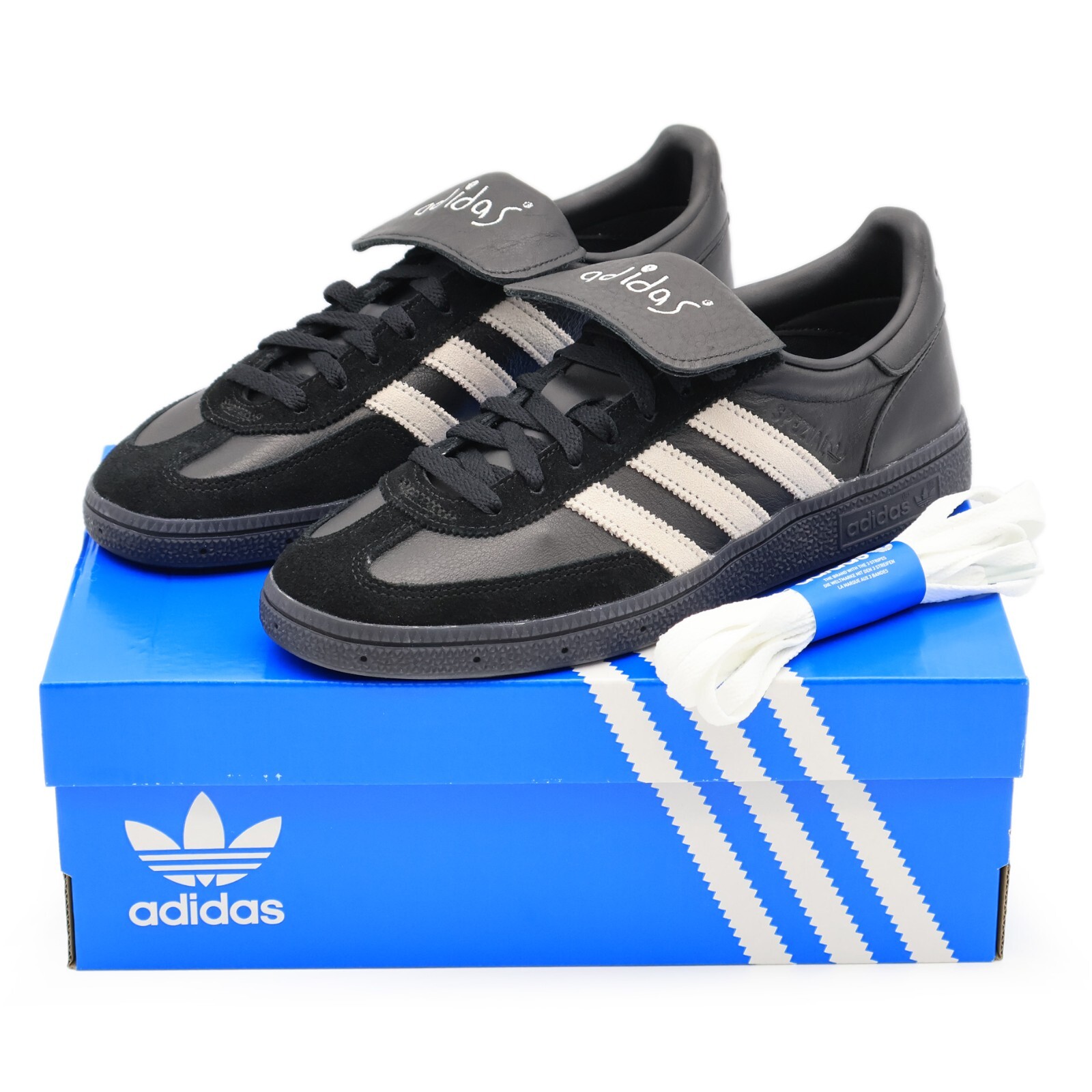 HP6695 SHUKYU E-WAX adidas Originals Handball Spezial Core Black (Men's) HP6695 SHUKYU E-WAX adidas Originals Handball Spezial Core Black (Men's)