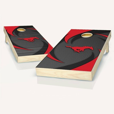 SMU Mustangs Swoosh NCAA Cornhole Board Set