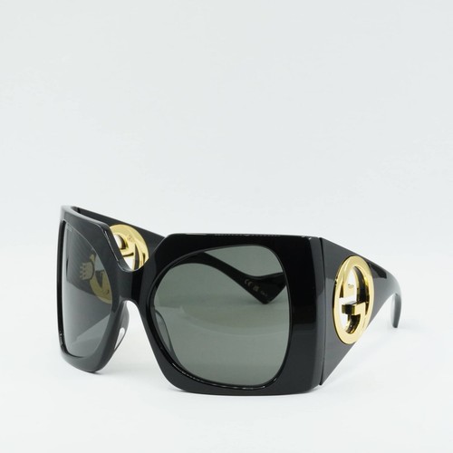 Pre-owned Gucci Gg1255s 001 Black/smoke 64-20-125 Sunglasses In Gray