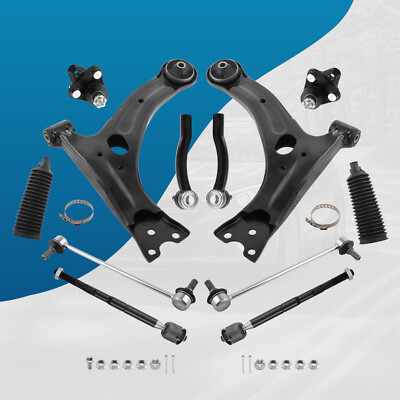 12x Front Lower Control Arm Tie Rods For 2003-2008 Toyota Corolla Suspension Kit