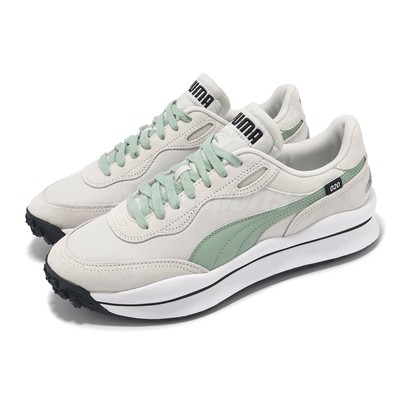 Puma Style Rider Play On SD Grey Green Men Unisex Casual Shoes Sneaker 374588-06