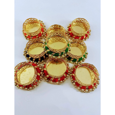 8 Ct Tealight Candle Holders, Diwali Decorations, Boho Decor, Tea Lights Holder,