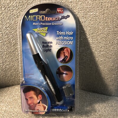 Micro Touch Max All In One Personal Hair Trimmer w/LED Light For Nose Ears Neck
