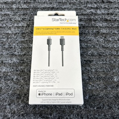 StarTech USB-C to Apple Lightning Cable (MFI Certified)