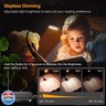 Gritin 16 LED Rechargeable Book Light for Reading in Bed- Eye Caring 3 Color Temperatures, Stepless Dimming Brightness, 80 Hrs Runtime, Lightweight Flexible Clip on Light for Book Lovers