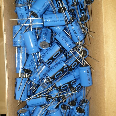 10pcs NEW BC PHILIPS 146 470µF 50V Alum.el.cap. radial 12.5X22mm - 3000H@125C !