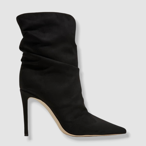 Pre-owned Giuseppe Zanotti $886  Women's Black Braquel Slouchy Boot Shoe Sz Eu 37.5/us 7.5