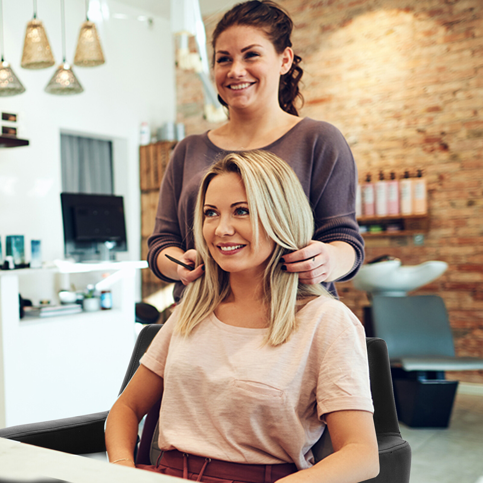 Barber Salon Chair Hair Stylist Hydraulic Pump Adjust Height 360 Swivel Chair