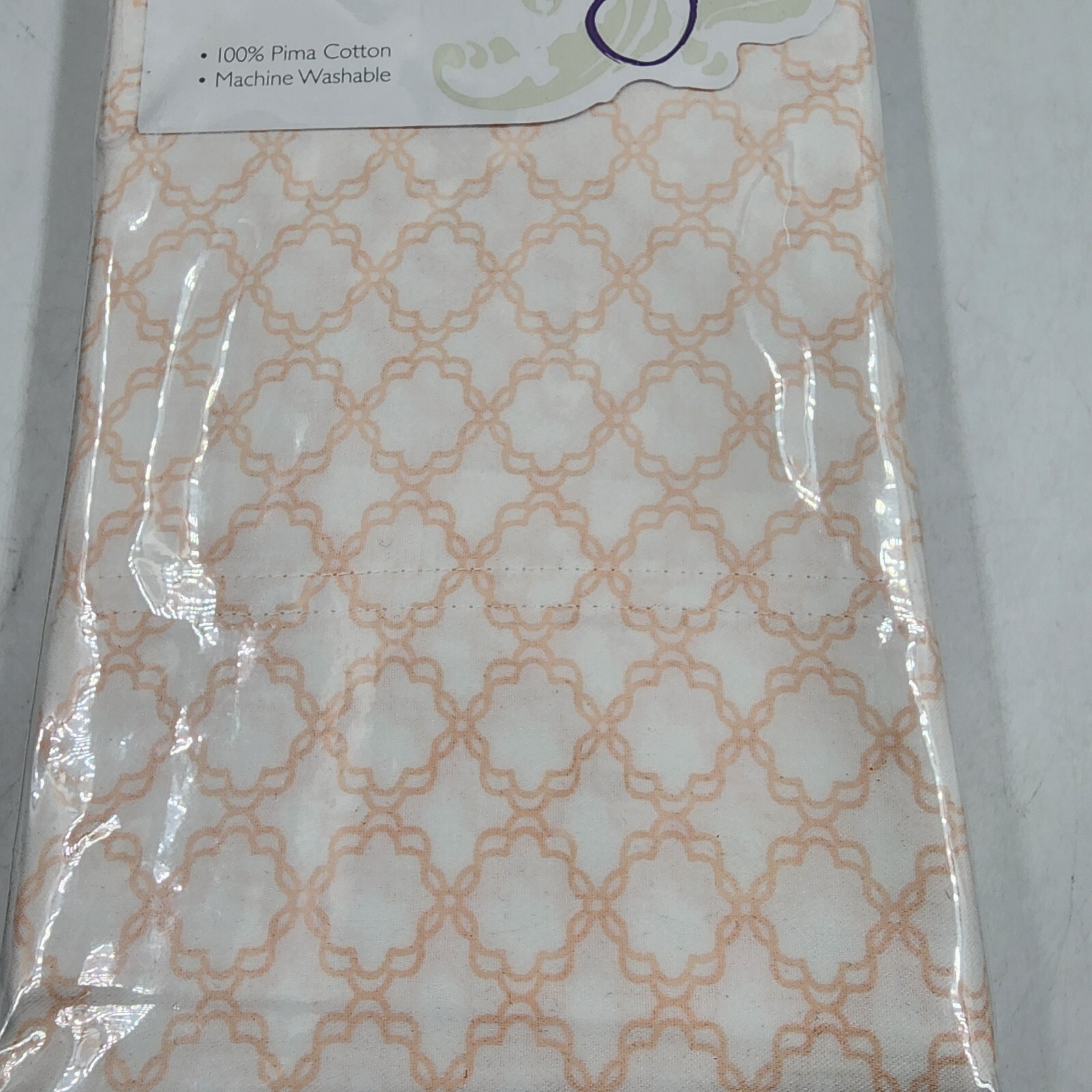 Sky Trellis Standard Pillowcases 20in x 28in Pastel Pink Geometric Design 2Pc - Picture 5 of 15