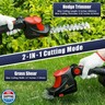 Hedge Trimmer Cordless for Milwaukee 18V MAX Battery, 1500RPM Grass Trimmer Electric Hedge Trimmer, 2 in 1 Design, Perfect for Yard, Garden, and Lawn Care(Battery Not Included) (Red)