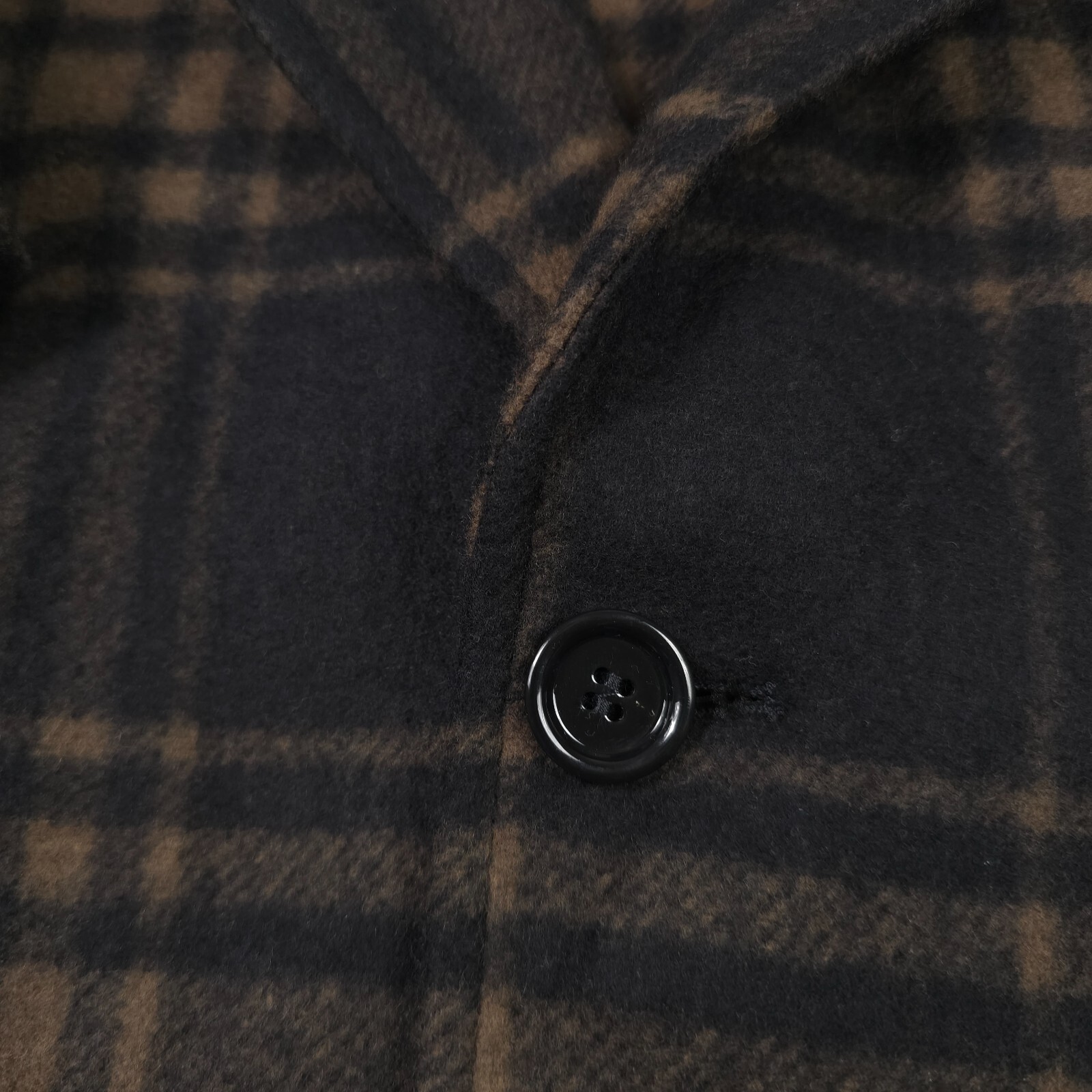 Pre-owned Hugo Boss $795  C-cam-234 Relaxed Fit Black Check Wool Top Coat Mens Size 40r