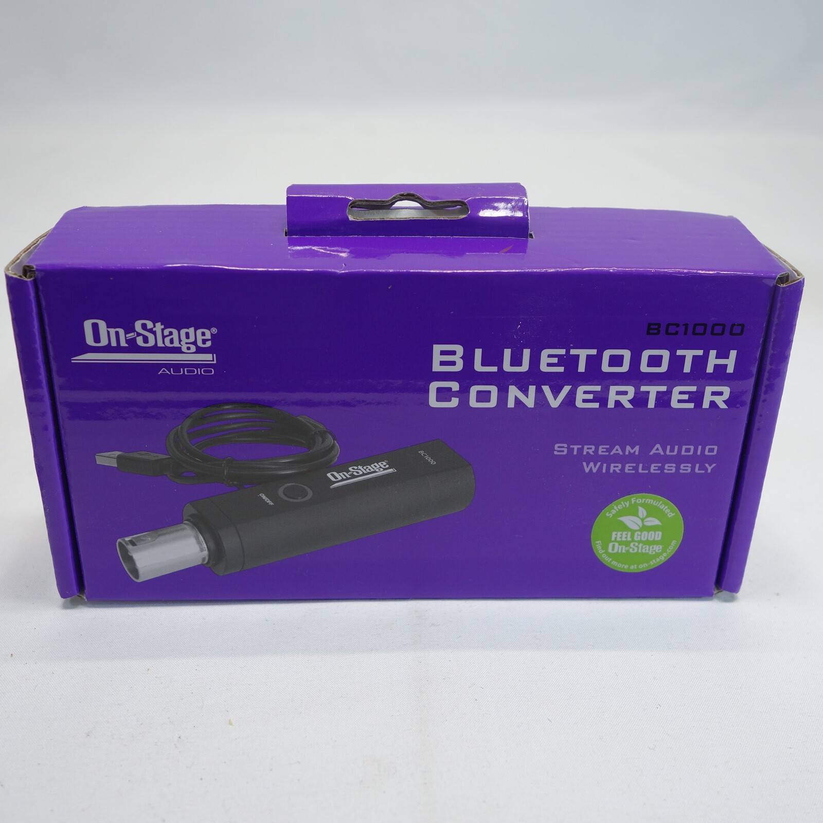 OnStage Stands BC1000 XLR Bluetooth Receiver NWT Wireless Streamingの