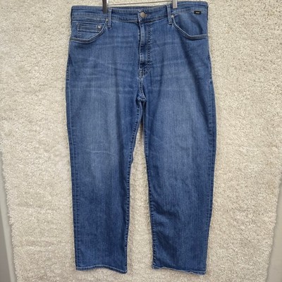 Mavi Max Jeans Men's 38x32 Blue Relaxed Wide Leg Stretch Medium Wash Denim