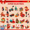 JOYIN 2025 Christmas Advent Calendar Building Blocks, 24 Days Christmas Theme Countdown Building Toy Set for Boys Girls, Xmas Party Favor Supplies, Classroom Prizes, Kids Xmas Gifts
