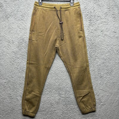 Alphalete Mens Jogger Sweatpants S Olive Brown Oversized Activewear Athleisure