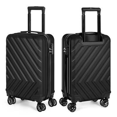 20in Carry On Luggage Hardside Travel Trolley Spinner Wheel Lightweight Suitcase