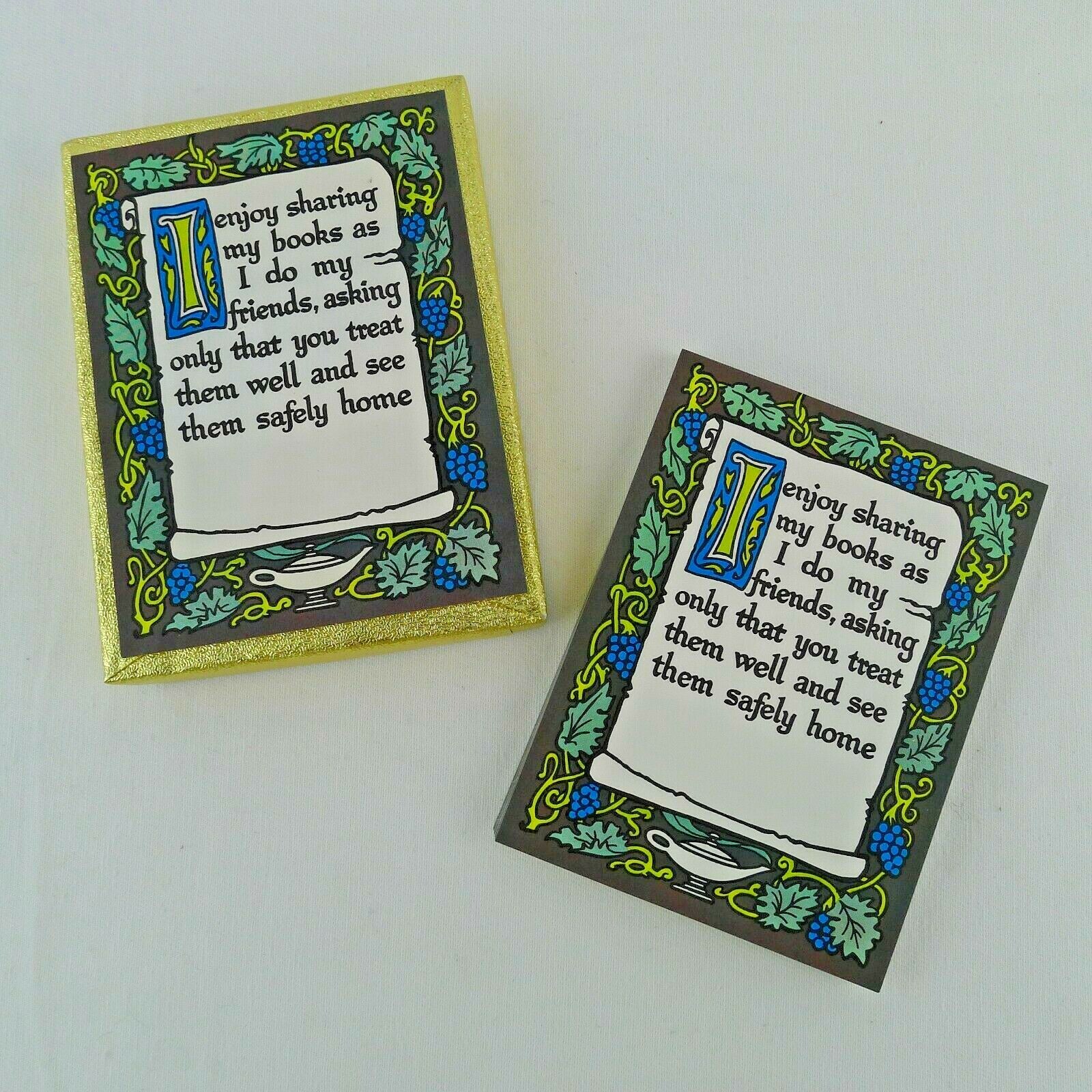 Antioch Bookplate Labels I Enjoy Sharing My Books Grapes And Vines Boxed