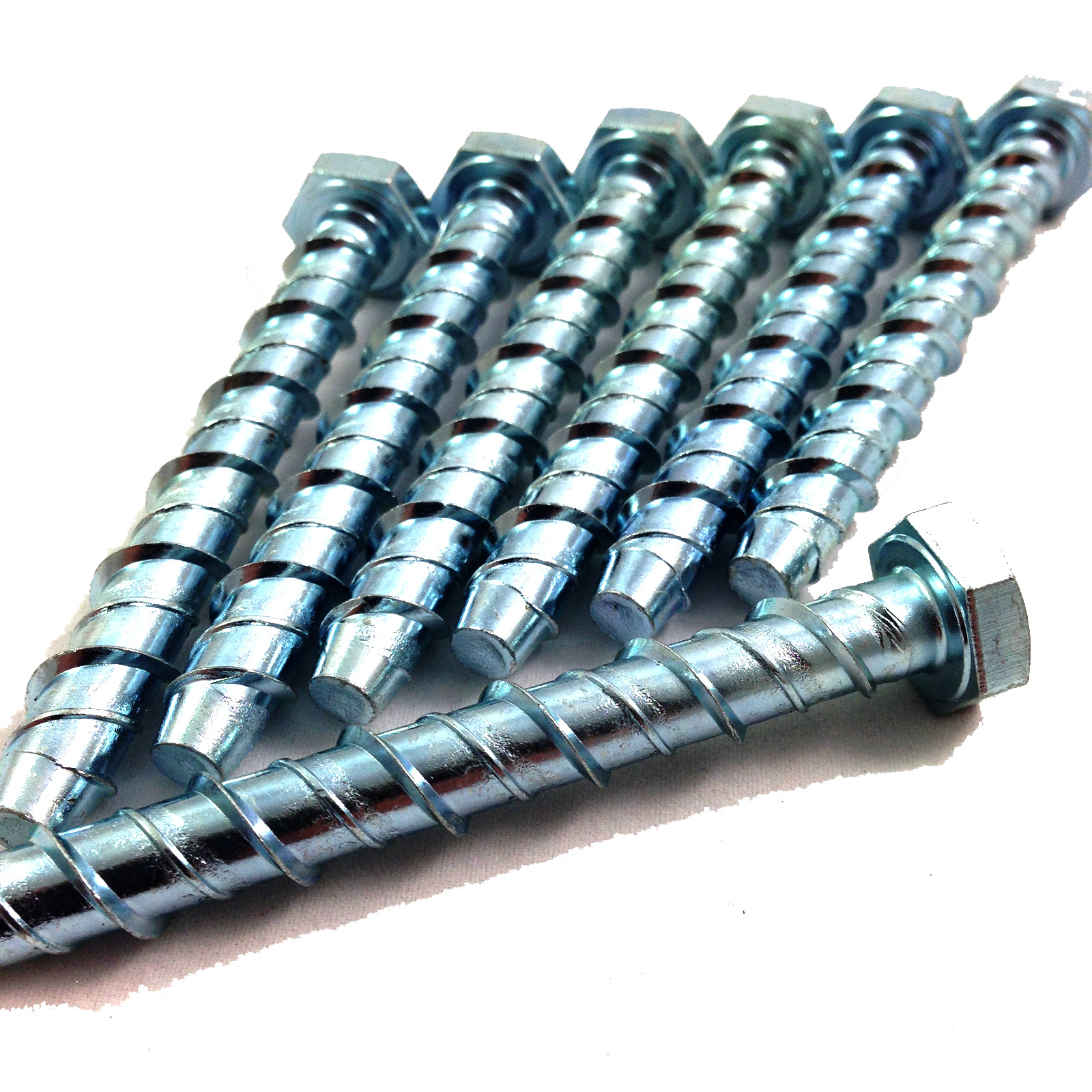 10 x Self Tapping M6 x 75mm Anchor Bolt Masonry//Concrete//Stone//Brick Flange Head