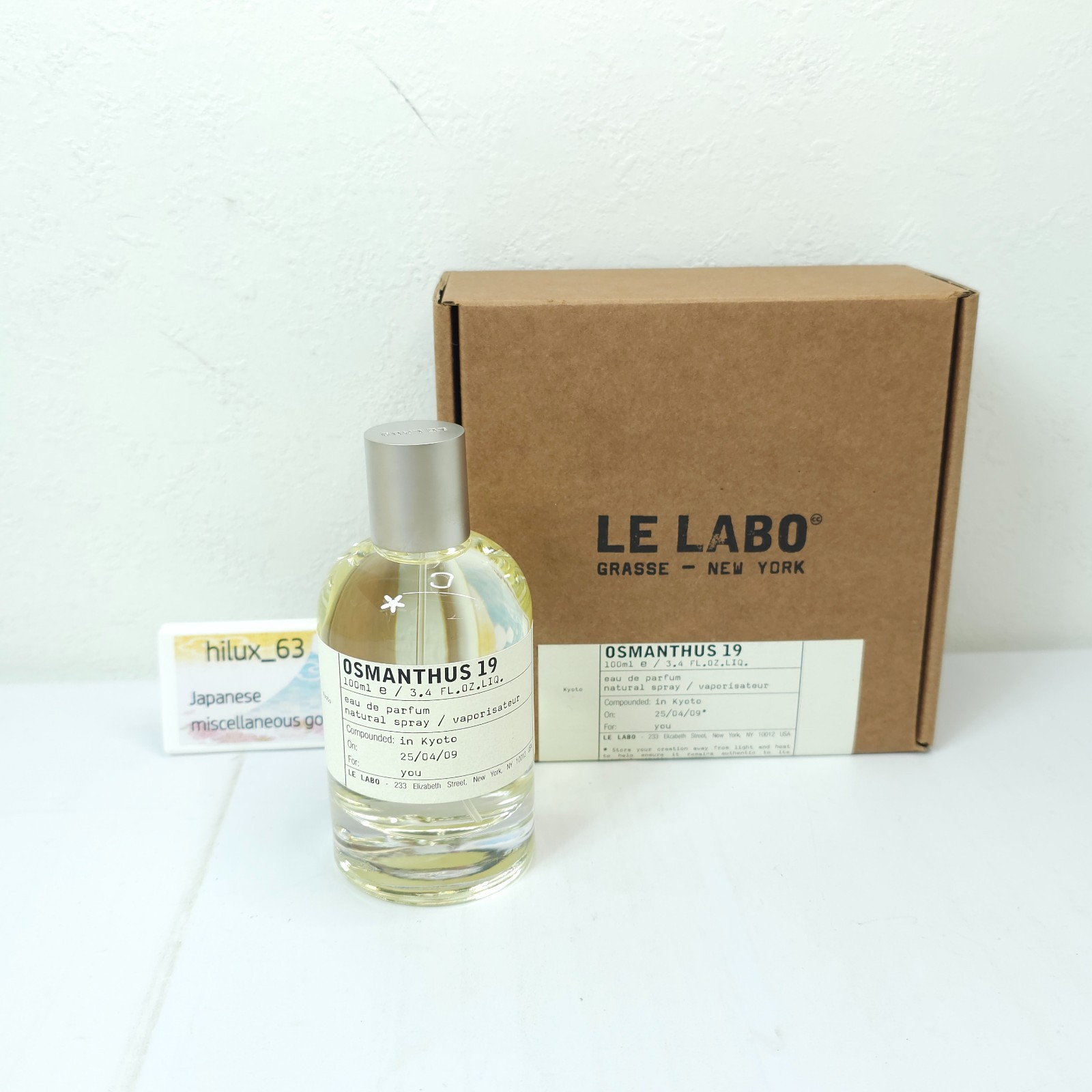 LE LABO OSMANTHUS19 15ml オードパルファム LE LABO OSMANTHUS 19 15ml Osmanthus 19 Kyoto Le Labo perfume - a