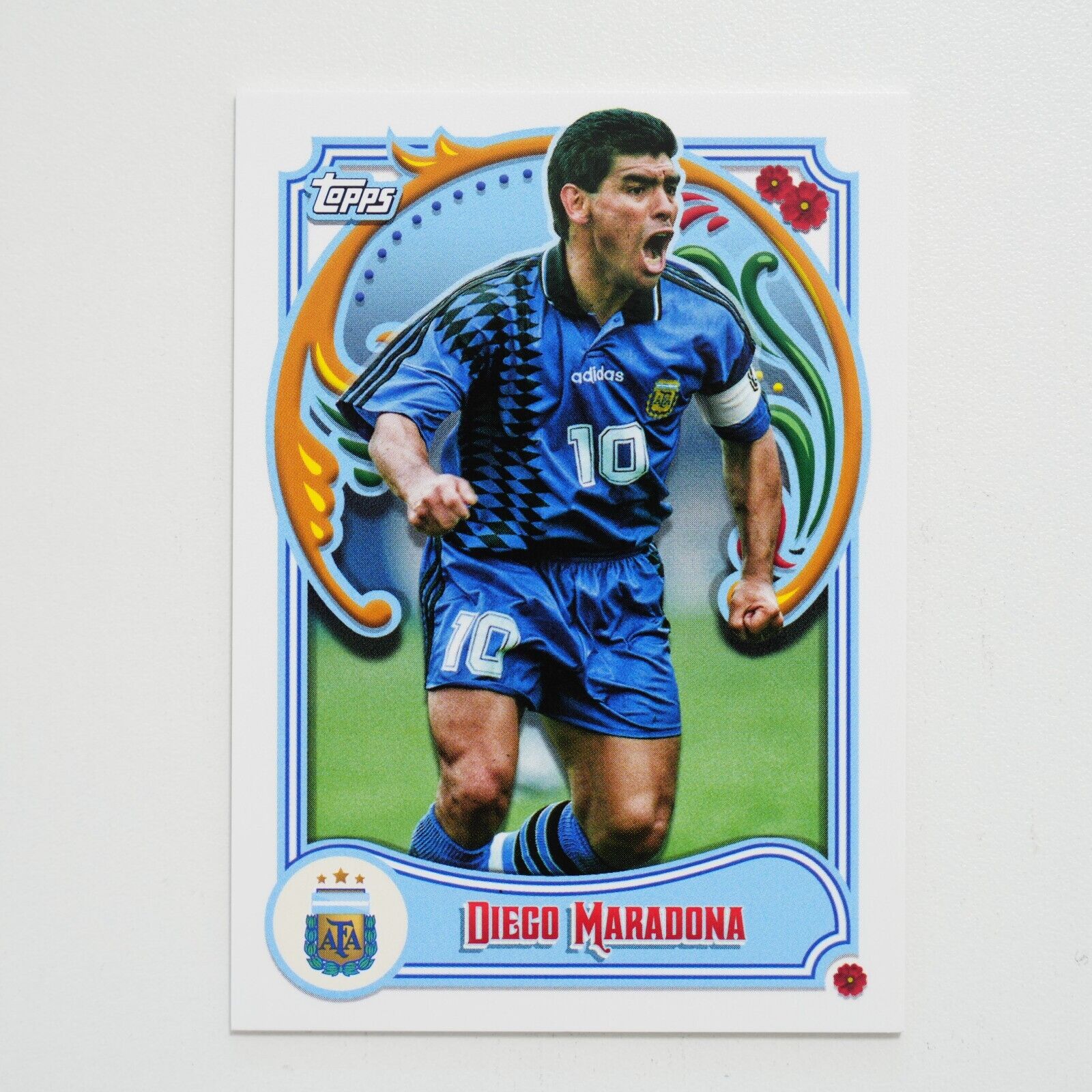 2022-23 Topps Fileteado Argentina Legends #41 Diego Maradona 2022-23 Topps Fileteado Argentina Legends #41 Diego Maradona