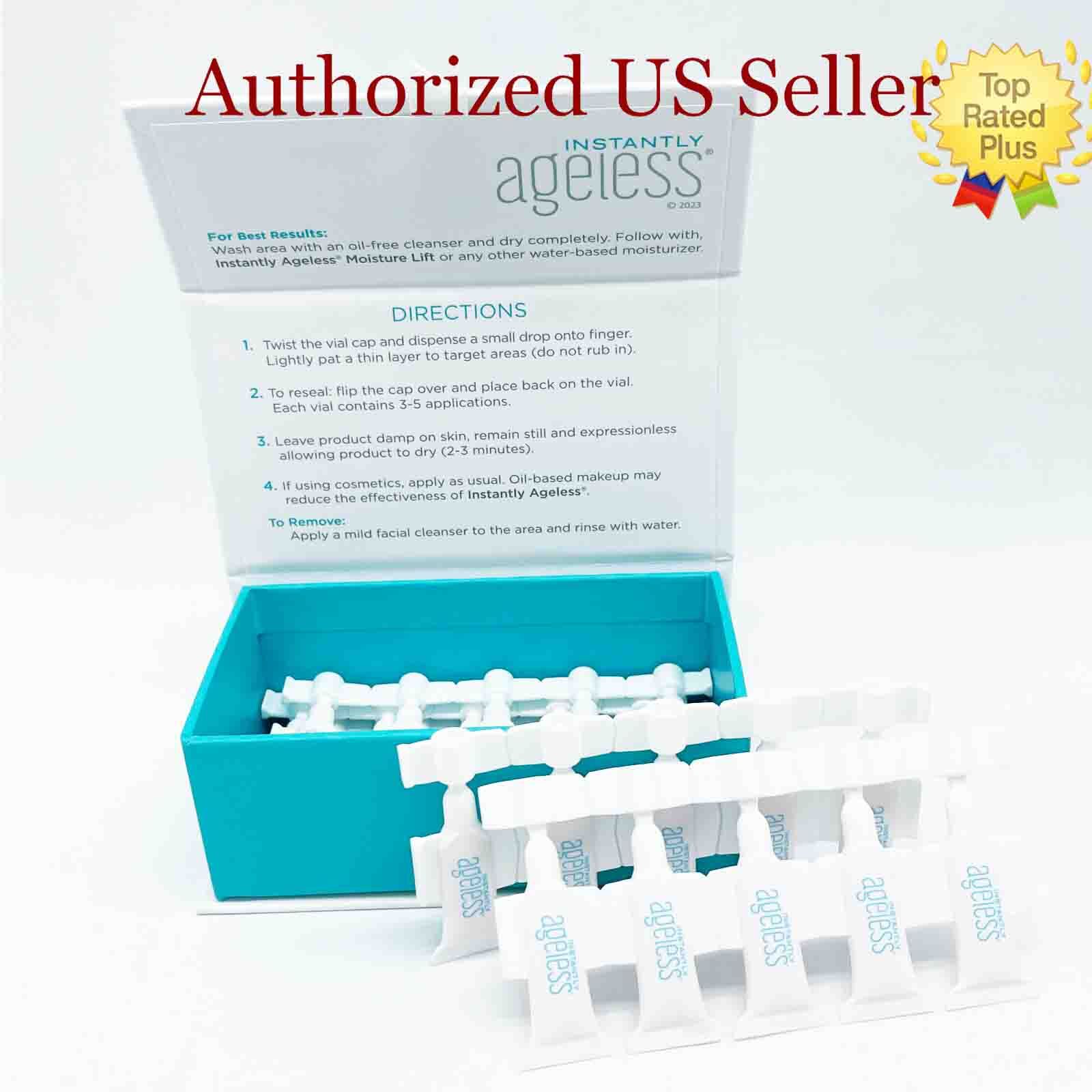 Instantly Ageless Face lift, 25 Vials in a Box, Moisturizer, Scrub Exp 01/2027